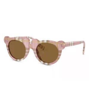 Burberry Kids Pink Plaid Sunglasses